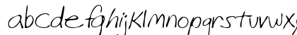 PaulasHand Regular Lowercase Preview