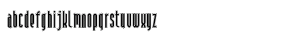 Andiron Outline NF Regular Lowercase Preview