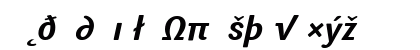 Sari Bold Italic Lowercase Preview