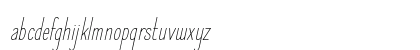 Elegant Sans Light Italic Lowercase Preview