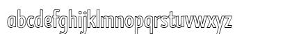 Burma Outline Regular Lowercase Preview