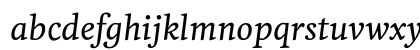 Feijoa Medium Italic Lowercase Preview
