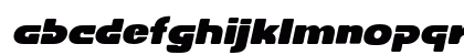 DOVENS Black Slant Regular Lowercase Preview