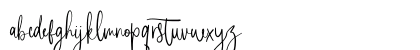South Rose Regular Lowercase Preview