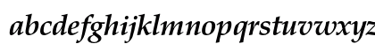 Palladio URW Bold Italic Lowercase Preview