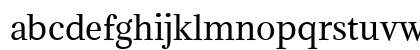 Adamina Regular Lowercase Preview