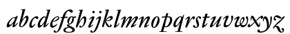 Jannon Text Med OSF Italic Lowercase Preview