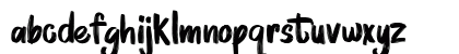 BRUSHMOSH! Demo Regular Lowercase Preview