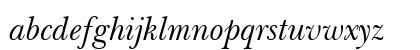 Baskerville WGL4 BT Italic Lowercase Preview