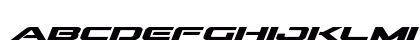 Outrider Bold Italic Lowercase Preview