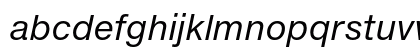 Helvetica Neue ET Std 56 Italic Lowercase Preview