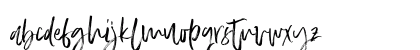Slabor Brush Regular Lowercase Preview