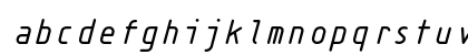 Isonorm MonospacedItalic Lowercase Preview