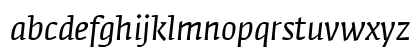 FedraSerifA Italic Lowercase Preview
