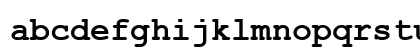.VnCourier New Bold Lowercase Preview