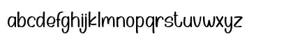 Warm Sunset Regular Lowercase Preview