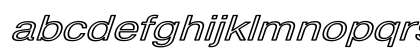Pragmatica HW Bold Italic Lowercase Preview