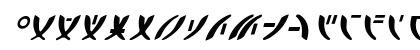 Zeta Reticuli Italic Italic Lowercase Preview