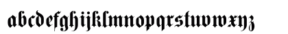 DS Fette Kanzlei Regular Lowercase Preview
