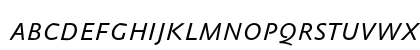AbsaraSansTF-LightItalicSC Regular Lowercase Preview