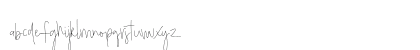 Bright Daddy Regular Lowercase Preview