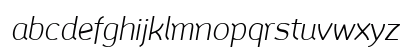 Mainland PERSONAL Light Italic Lowercase Preview