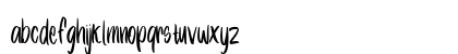 Xambora Regular Lowercase Preview