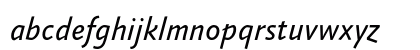 AbsaraSans-RegularItalic Regular Lowercase Preview