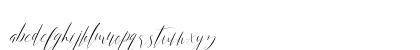 Anita Jane Regular Lowercase Preview