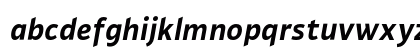 GakSans BoldItalic Lowercase Preview