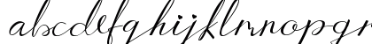 Aucklands Script Regular Lowercase Preview