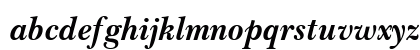 Baskerville WGL4 BT Bold Italic Lowercase Preview