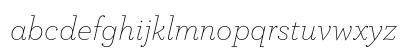 ArcherPro Extra Light Italic Lowercase Preview