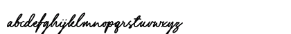 Yustine Signature Regular Lowercase Preview