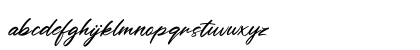 Outeris Free Font Regular Lowercase Preview