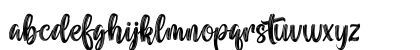 Vintage Brush Regular Lowercase Preview