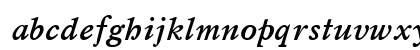 Mysl BoldItalic Cyrillic Lowercase Preview