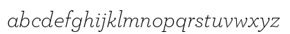 ArcherPro Light Italic Lowercase Preview