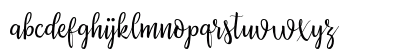 Priscilla Script Regular Lowercase Preview