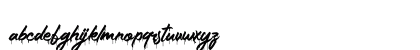 The Gunslinger Waterdrop Regular Lowercase Preview