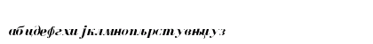 BodoniCir BoldItalic Lowercase Preview