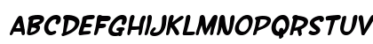 SF Wonder Comic Bold Italic Lowercase Preview