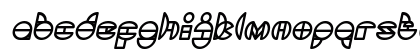 DRAGON FLY Bold Italic Lowercase Preview