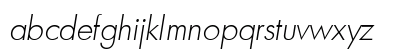 a_FuturicaLt ThinItalic Lowercase Preview