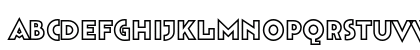 Bahnhof Outline Regular Lowercase Preview