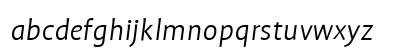 Profile Light Italic Preview