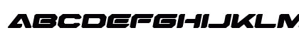 Hyper Viper Expanded Semi-Ital Expanded Semi-Italic Lowercase Preview