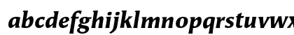 Angie BlackItalicOSF Lowercase Preview