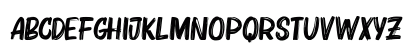 Bruzh Regular Lowercase Preview