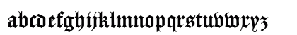 DS CaslonGotischOsF Regular Lowercase Preview